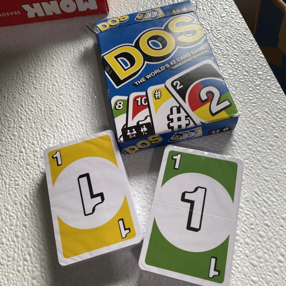 Mattel‎ DOS Card Game Unisex OS Multicolor Good Sealed Decks Family Fun